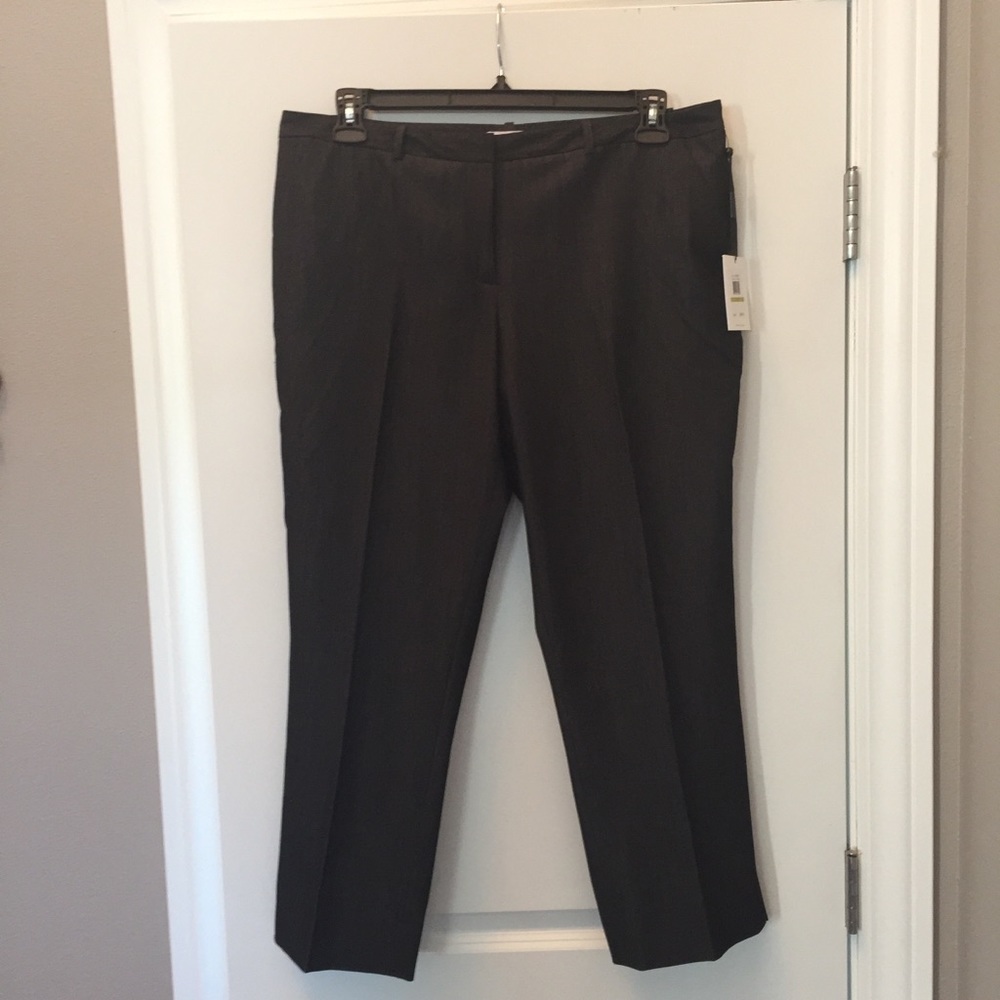 Calvin Klein Suits Charcoal Black Capris